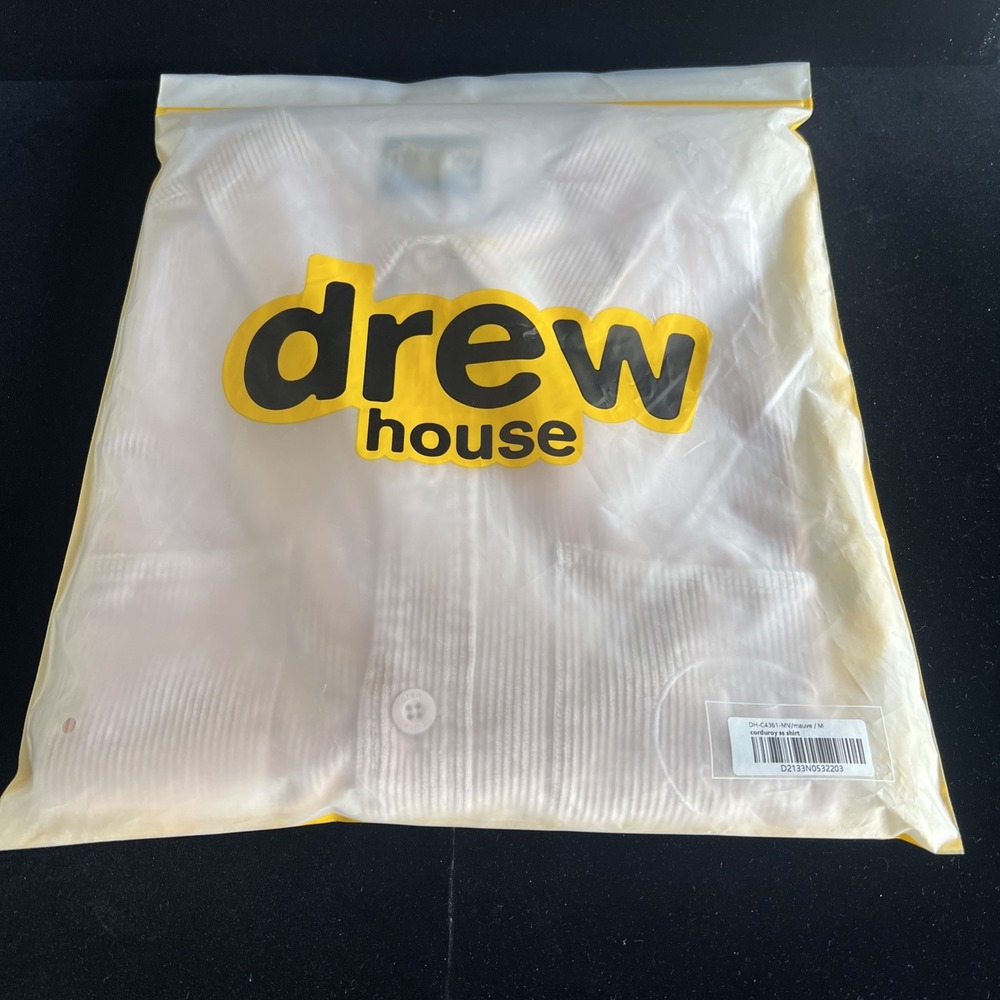 Drew House corduroy ss shirt Size M Mauve Color …b29